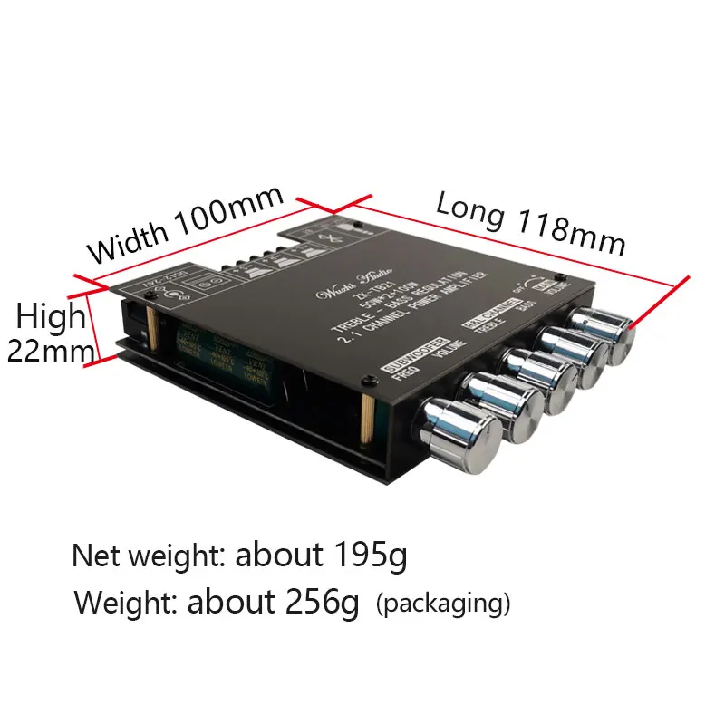 ZK-TB21 TPA3116D2 Bluetooth 5 0 панель усилителя сабвуфера 50 Вт x2 + 100 2 1 каналов мощность аудио