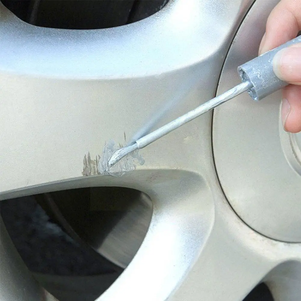 

Car Scratch Repair Pen Aluminum Alloy Wheel Hub Renovation Hub Waterproof Paint Tire Care Pen Marker Silver Paint Brush Whe D7B5
