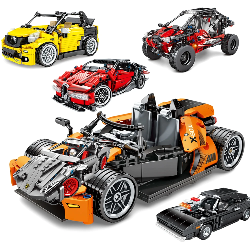 

Гоночный автомобиль Speed Champion high-tec, внедорожники, багги, спортивные транспортные средства, модель Lepinblocks, игрушки для мальчика