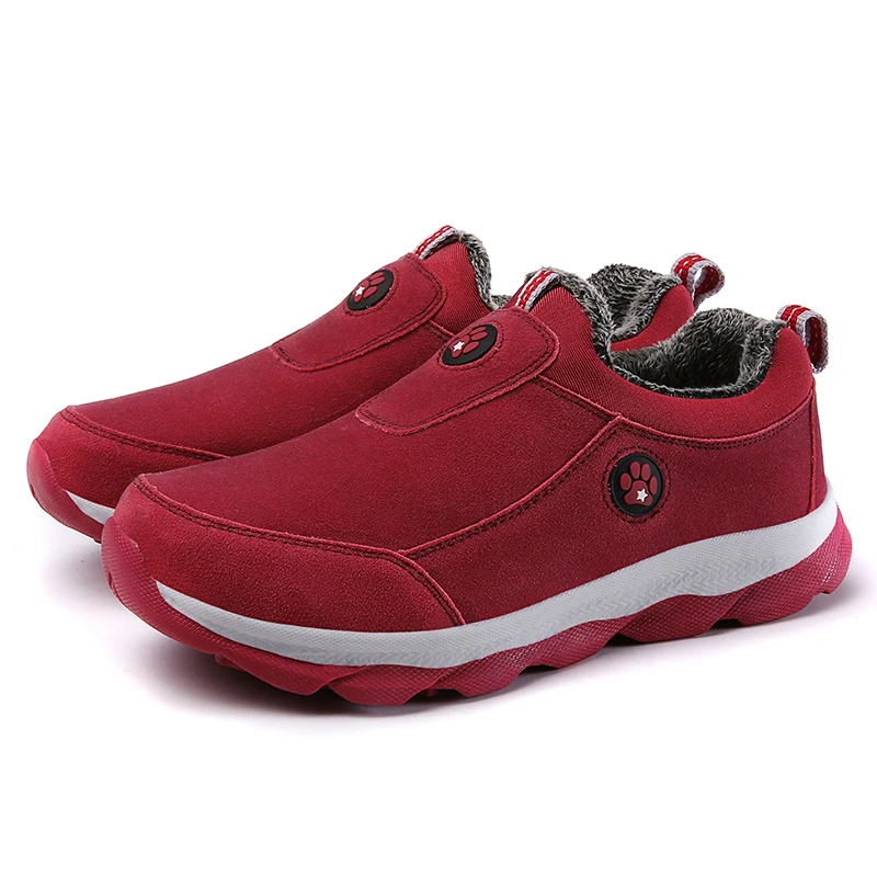 Женская зимняя обувь Женские лоферы из искусственной замши Теплые меховые