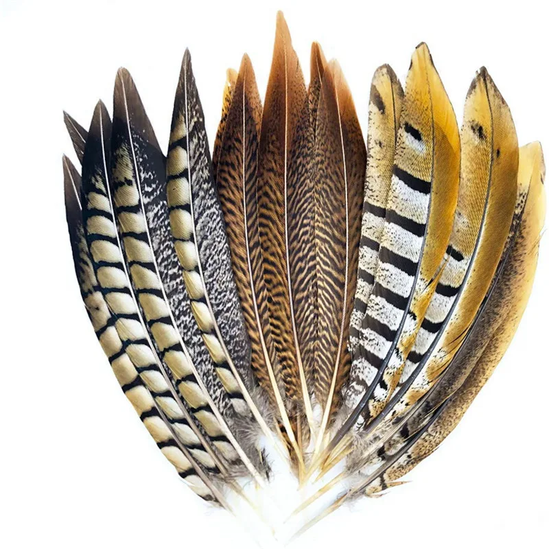 Натуральные перья фазана 7,8-9,8 дюйма/20-25 см, поделки, шикарные перья, головной убор «сделай сам», перья, украшение для вечерние, сценическое шоу a287