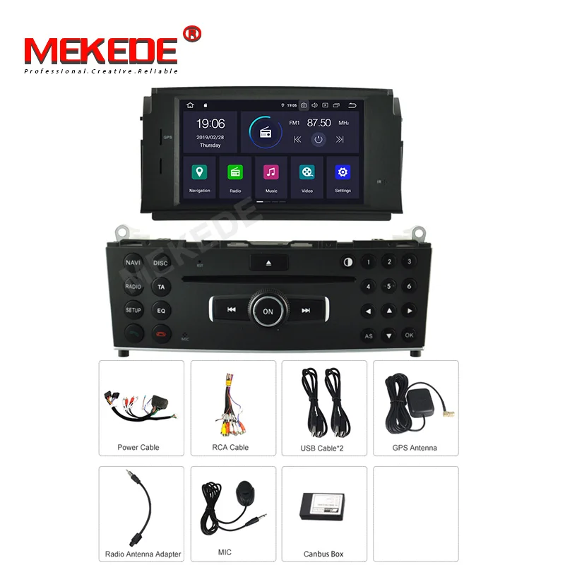 PX5 android 9,0 4 Гб+ 64 Гб автомобильное радио gps навигация для Mercedes Benz C200 C180 W204 2007-2010 с wifi BT carplay USB navi