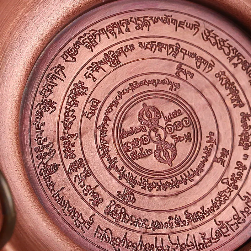 Многофункциональная красная медная буддийская миска полезный Тибетский поднос