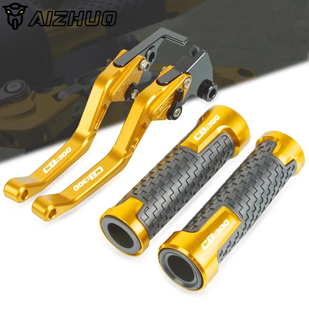 

Adjustable Short Brake Clutch Levers Hand Grips Handlebar FOR HONDA CB1300 ABS 2003-2010 2009 Motorcycle CB 1300 CNC Accessories