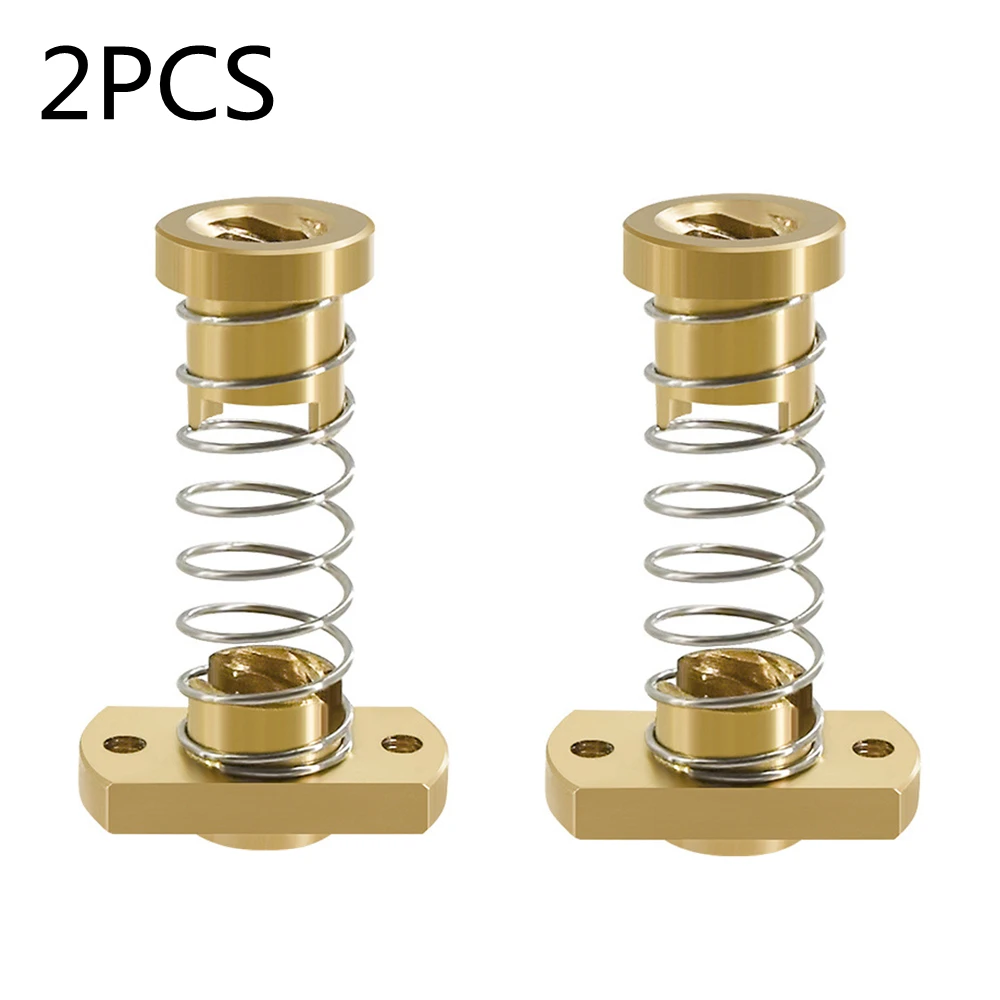 

2Sets CR10 Z axis T8 Anti-Backlash Brass Nuts Spring Loaded Nut Elimination Gap for Upgrade Ender 3s Ender 3 Pro V2 Nut