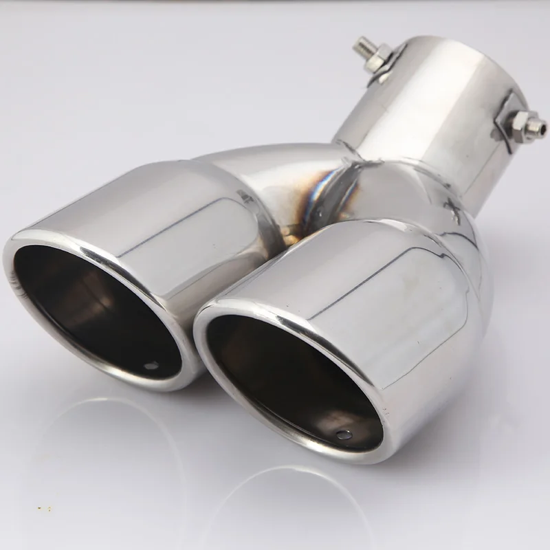 

Stainless Steel Cover Decor for Mitsubishi Outlander 3 Exhaust Muffler Tips Rear Tail Pipe Tip Tailpipe End Trim 2013 - 2018