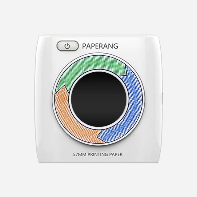PAPERANG P2 карманный портативный Bluetooth принтер Телефон фото беспроводное подключение HD термальный принтер этикеток 300 dpi JEPOD - Цвет: Белый