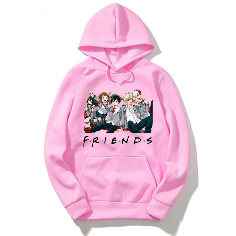 My Hero Academia Print Hoodie Japan Anime Long Sleeve Hooded Sweatshirt