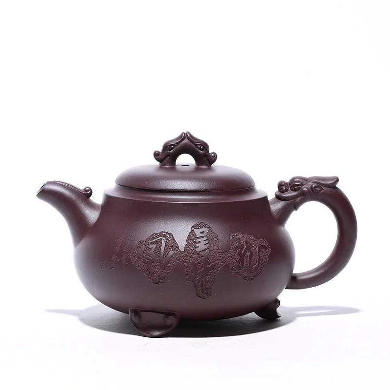 

Yixing purple clay teapot raw ore Longfeng Chengxiang teapot tea set whole shop mixed batch