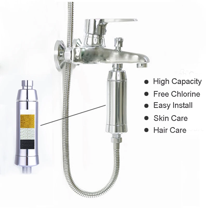 Фильтр для душевой головки KDF фильтр душа с 4 фильтром удаления хлорной защиты