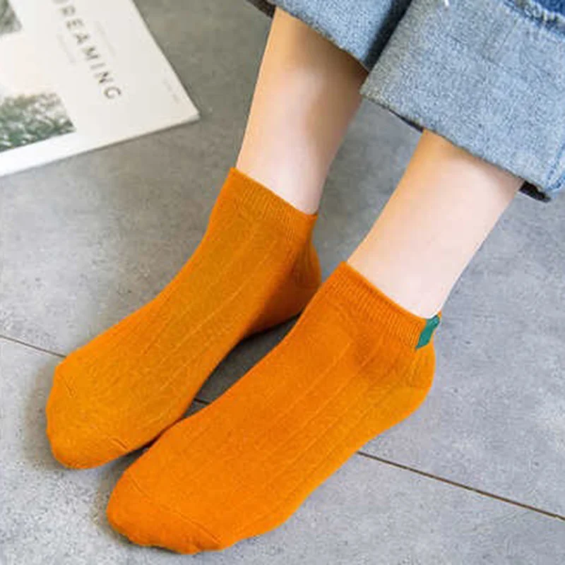 1 пара новые хлопковые носки унисекс удобные короткие в полоску женские тапочки