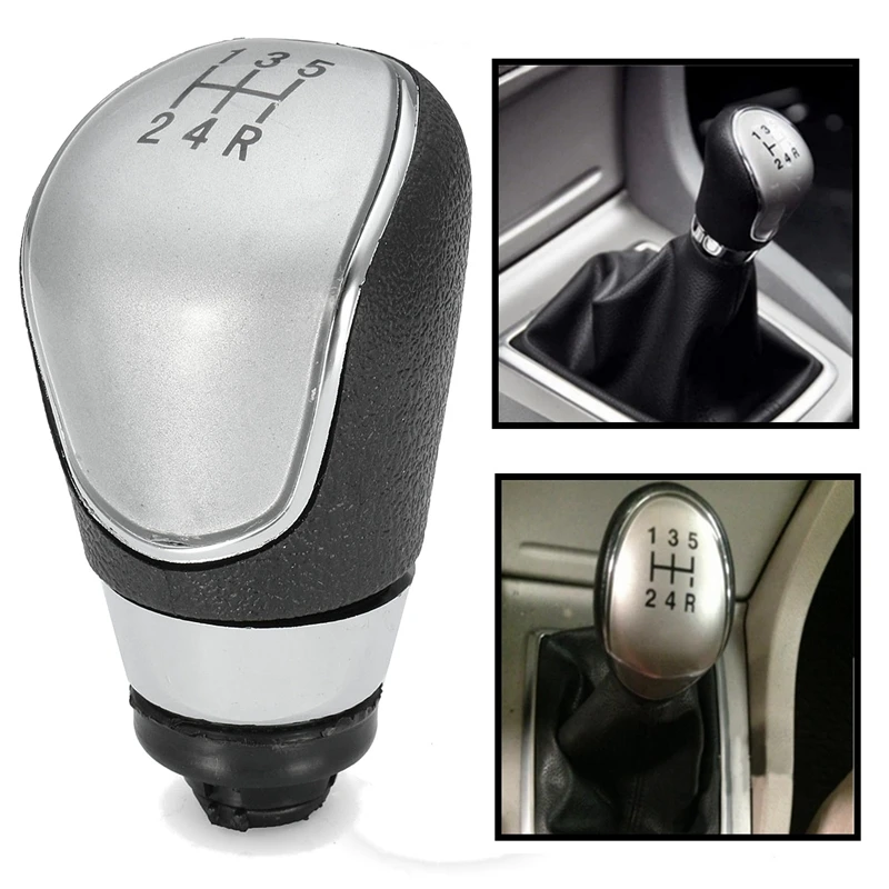 

CarInterior Parts Gear Shift Knob Chrome Leather Gaiter Boot Cover For Ford Focus MK2 Focus MK3/Fiesta MK7/Mondeo MK4 Transit