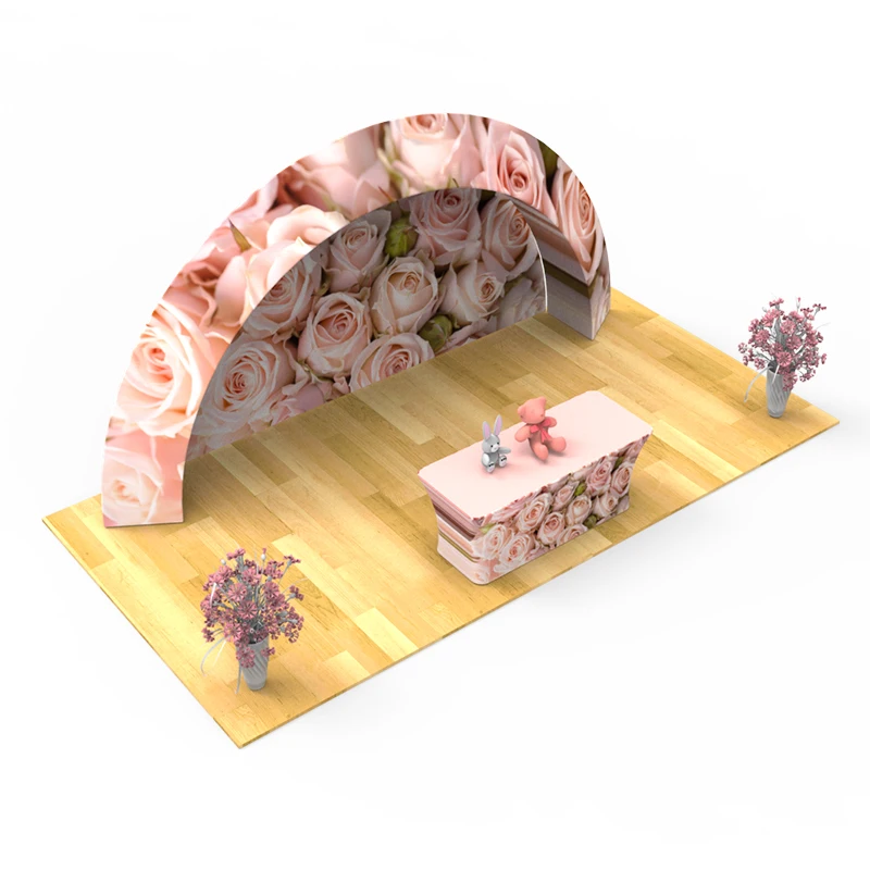 20 футов портативный многоразовый выставочный стенд стандартный дисплей для