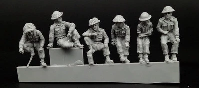 

Супер мини-фигурка 1/72 отдых британские солдаты 6 шт./компл.