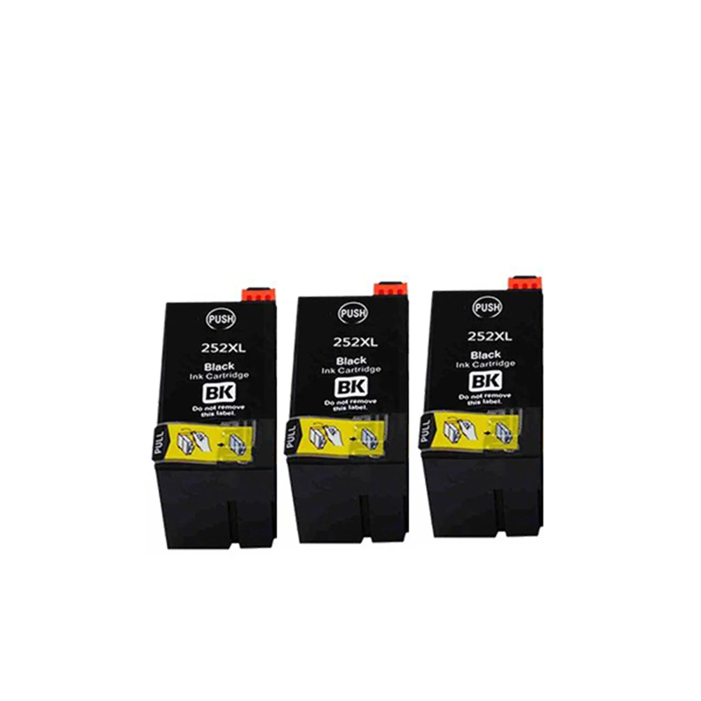 Чернильный картридж T252 252XL T2521 3 шт. совместим с внешней фотографией Φ 7110 3620 3640 7610