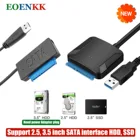 Кабель-адаптер USB к SATA 3, кабель-переходник с Sata на USB 2,5, поддержка 22Pin 3,5дюймов, внешний жесткий диск SSD, кабель для компьютера, соединитель