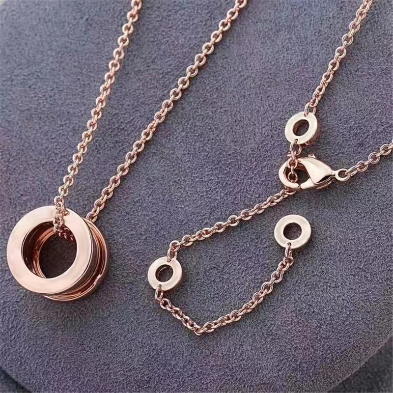 

S925 Sterling Silver Necklace Brand Spring Round Choker Luxury Simplicity Design Style Jewelry Decoration Female Womens Lover