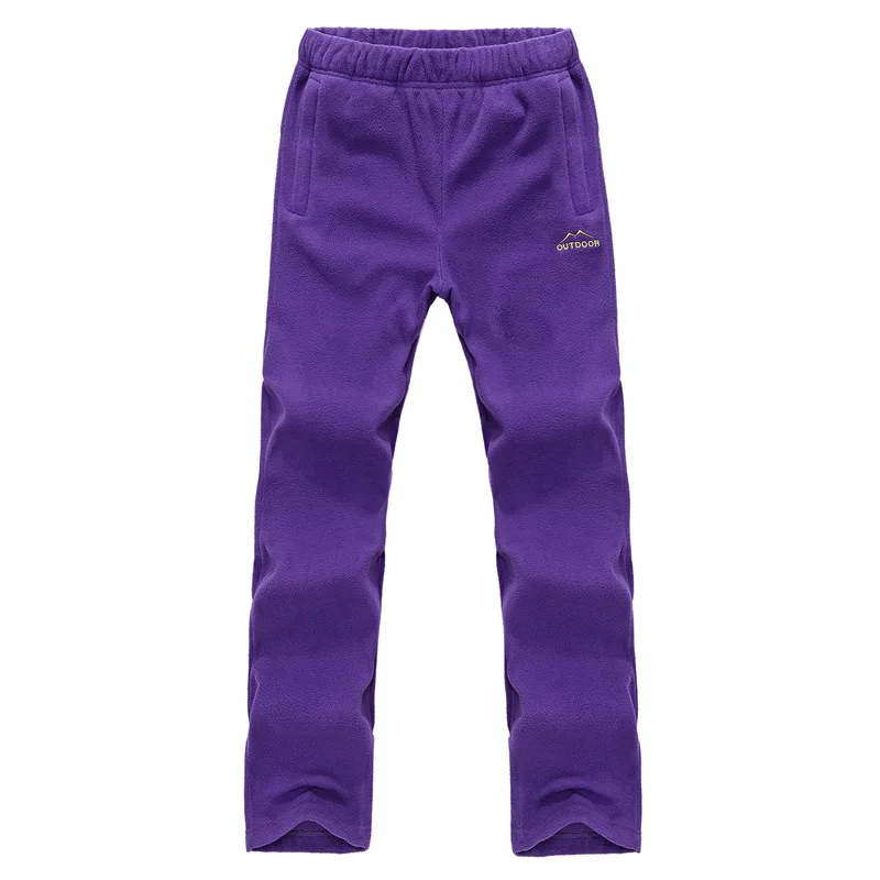 Двусторонние флисовые брюки для мужчин и женщин осень/зима плотные теплые