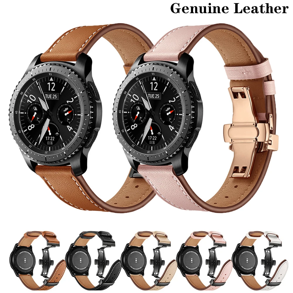 

Итальянский кожаный ремешок для samsung galaxy watch 3 45 мм/46 мм Gear s3 frontier, ремешок для Huawei gt-2-2e-Pro 46 мм 22 мм, ремешок для часов