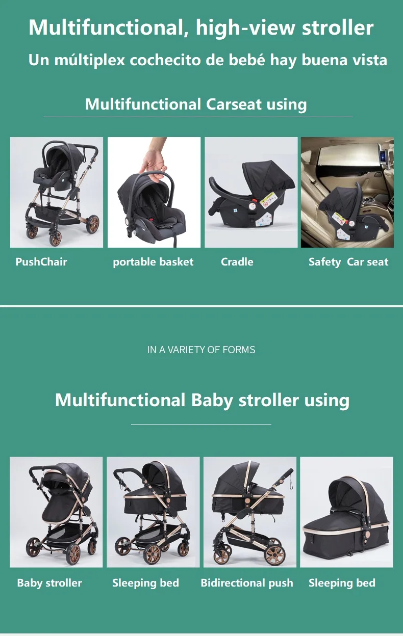 

Newborn baby stroller baby Pushchair High Landscape Stroller baby pushchair pram strollers for baby 0-36 months