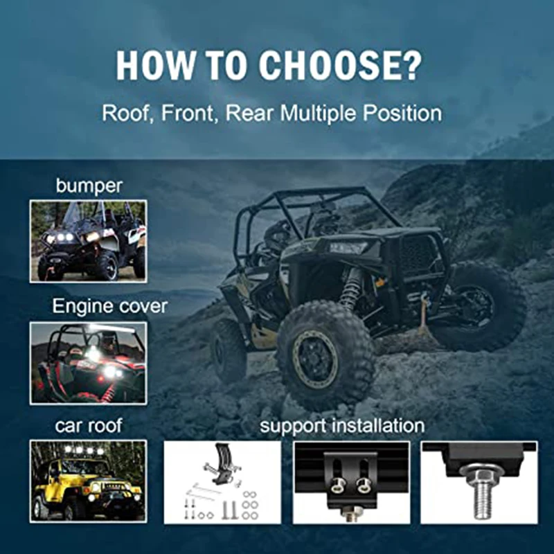 Светодиодная панель рабочего освещения 4 дюйма 60 Вт водонепроницаемость IP67 для