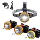 Высокая Мощность фар светодиодный налобный фонарь фара освещение Перезаряжаемые Батарея Фонарь налобный фонарь лампа Водонепроницаемый для рыбалки Отдых на природе