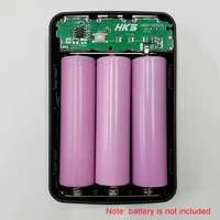 3 pcs 18650 battery charger cover power bank case diy box 3 usb ports sec88