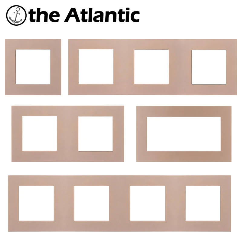 S серия-Золотая пластиковая рамка Одиночная двойная Тройная четырехпанельная