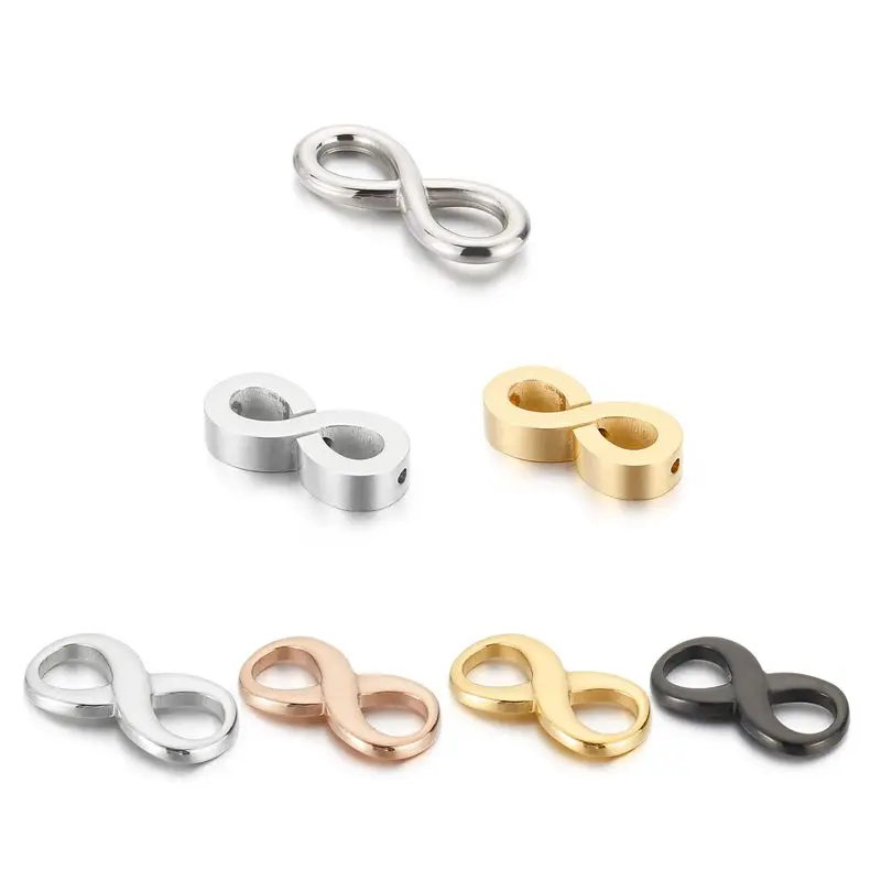 

5Pcs/Lot Endless 8 Metal Numeral Letters Charms for Jewelry Making Diy Hand Made Stainless Steel Accessories Wholesale