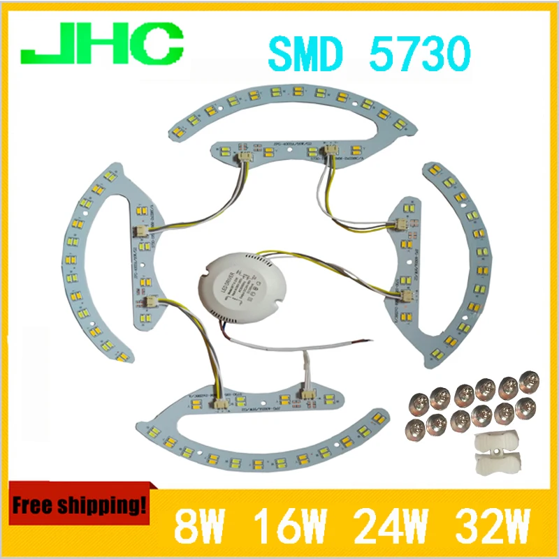 

LED double color lamp SMD5730 8W*2, 16W*2, 24W*2, 32W*2 ,3000K, 4000K ,6000K ceiling light panel lamp AC176-264V magnetic