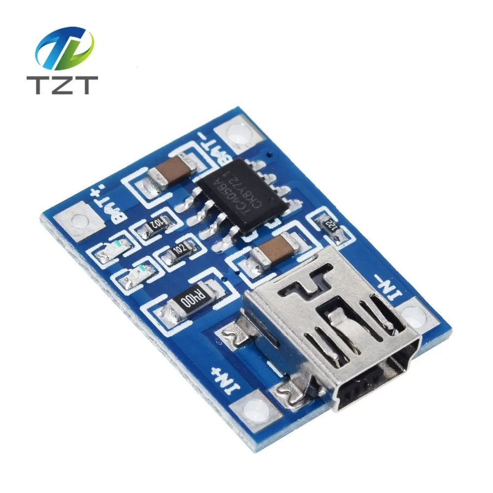 TZT тип-c/Micro USB 5V 1A 18650 TP4056 модуль зарядного устройства литиевой батареи зарядная плата с защитой двойные функции 1A li-ion
