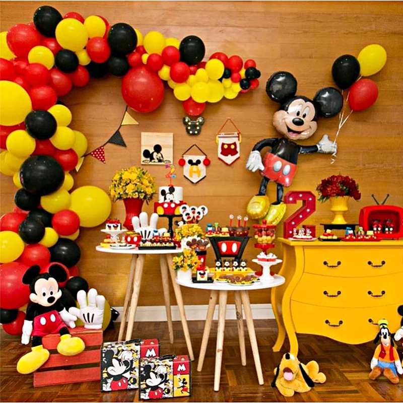 

Mickey Mouse Party Decoration Baby Shower Kids Birthday Party Disposable Party Supplies Mickey Minnie Mouse Festival Decoration