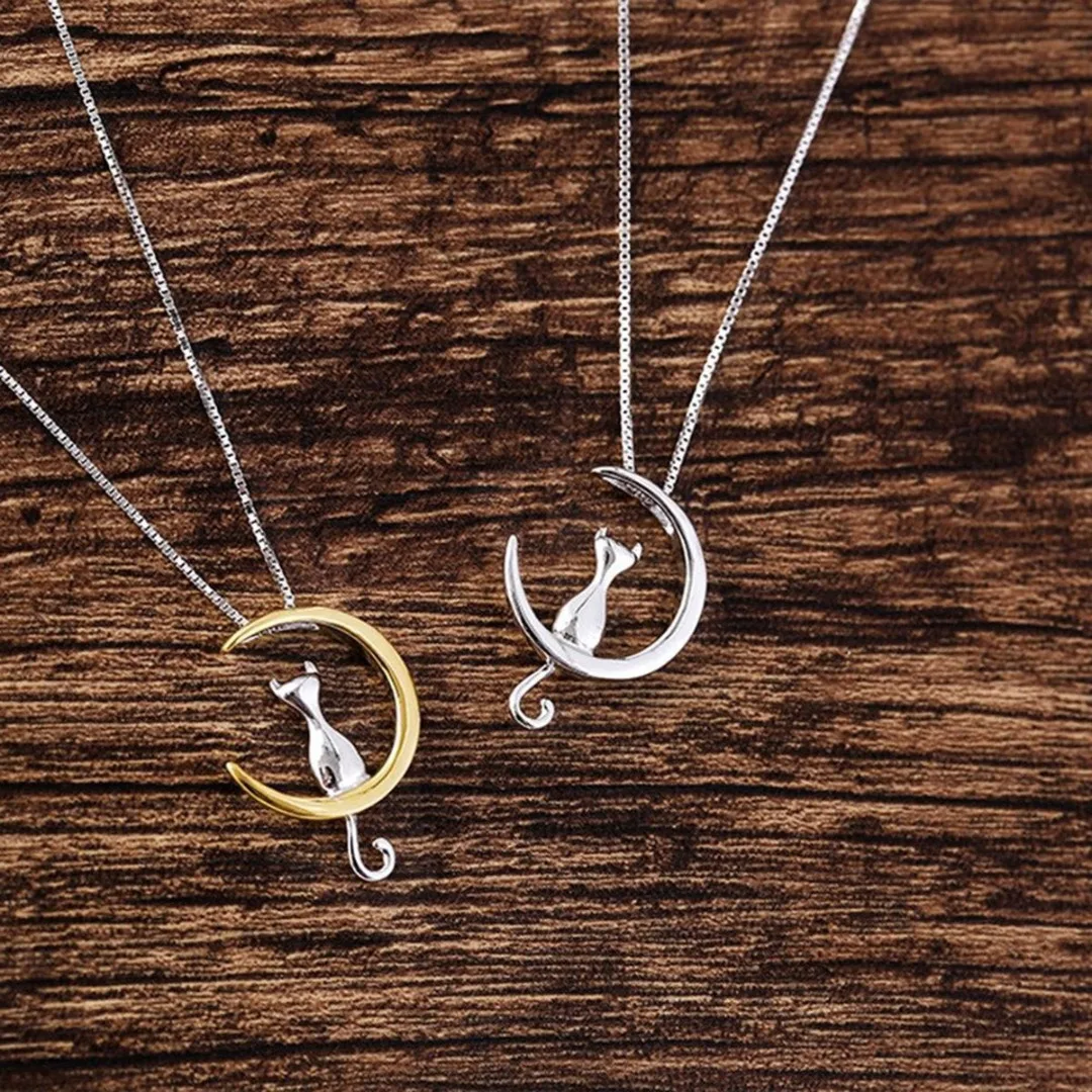 Новинка Серебряная Золотая цепочка для кота модное ожерелье с кулоном в виде