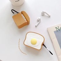 silicone earphones case for apple airpods 12 pro wireless headphone protective cover for airpods1 pro charging box with keychain