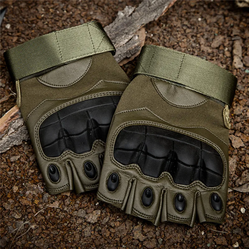 Мотоциклетные Перчатки из искусственной кожи военные тактические митенки без