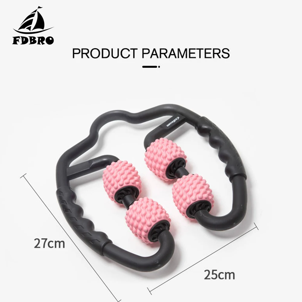 

FDBRO 2019 New High-quality Hand Arm Massage leg massager Foam Shaft Muscle Relaxer Multi-Functional Pressure Point Massage Tool