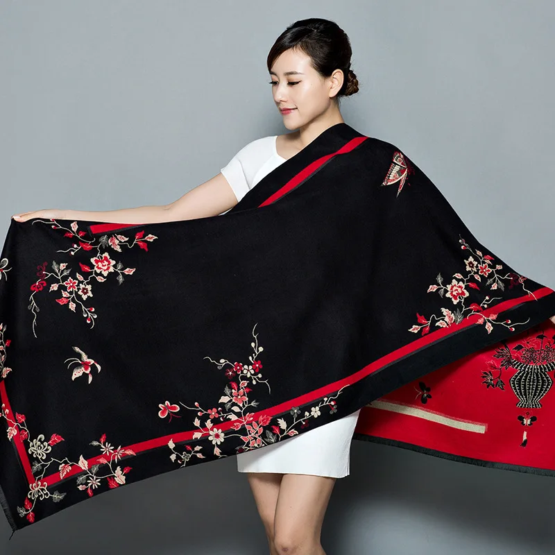 

Shawl Warm Women's Thickening Scarf winter Artificial cashmere Oversize Multipurpose Blanket Chle elegant Soft scarf charpe