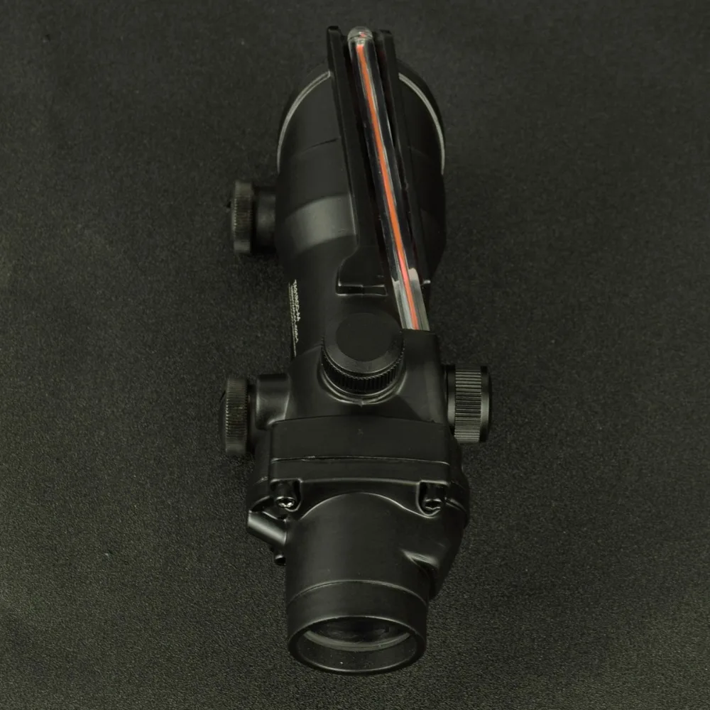 Тактический ACOG 1X32 Красный точка зрения настоящая красная зеленая ткань оптический прицел Прицелы для охотничьих ружей с 20 мм рельс для страйкбола пистолет
