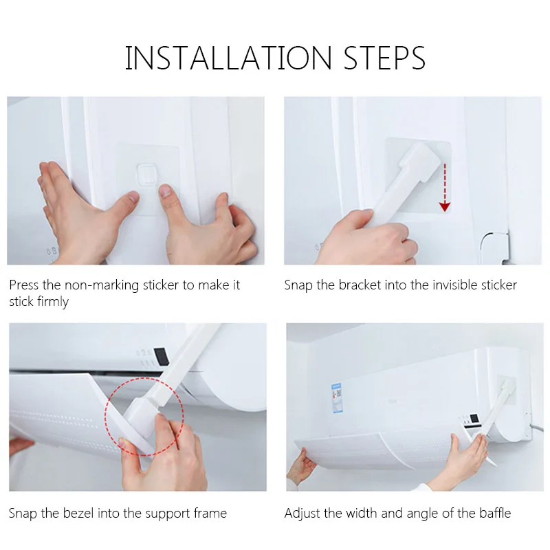 

Scalable Hanging-type Air Conditioning Windshield Anti-direct Blowing Air Deflector Household Air Conditioning Baffle Cover