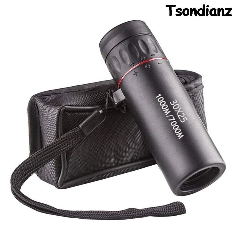 

30x25 Miniature Spotting Binoculars Portable Outdoor Camping Hunting Optical Binoculars-Picture Color 2021 New 1pc Black