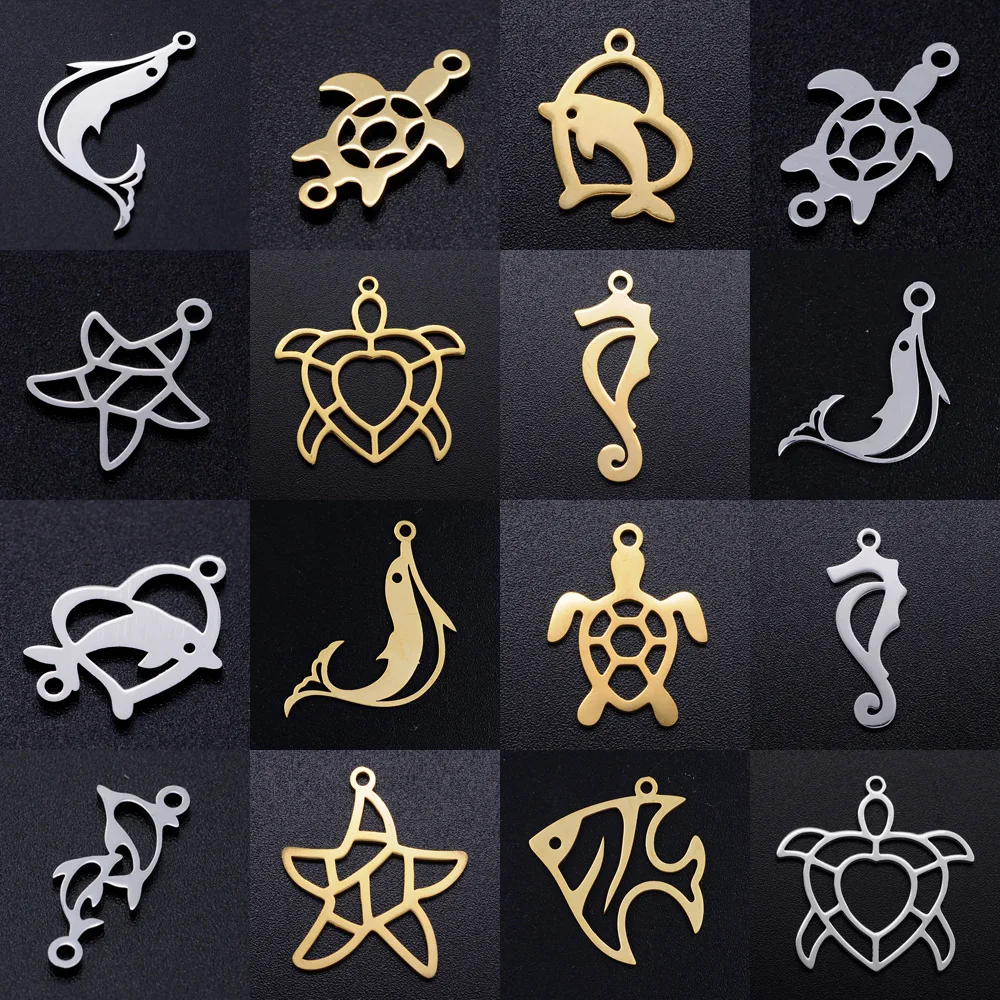 5 шт./лот Подвеска из нержавеющей стали для изготовления ювелирных изделий своими