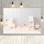 Фотофон Avezano с изображением кирпичной стены и маленькой мерцающей звезсветильник портретной съемки новорожденных