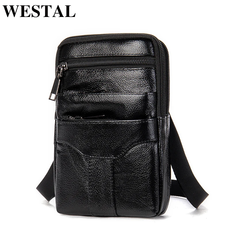 Забавная сумка WESTAL для мужчин поясной кошелек телефона Спортивная винтажная