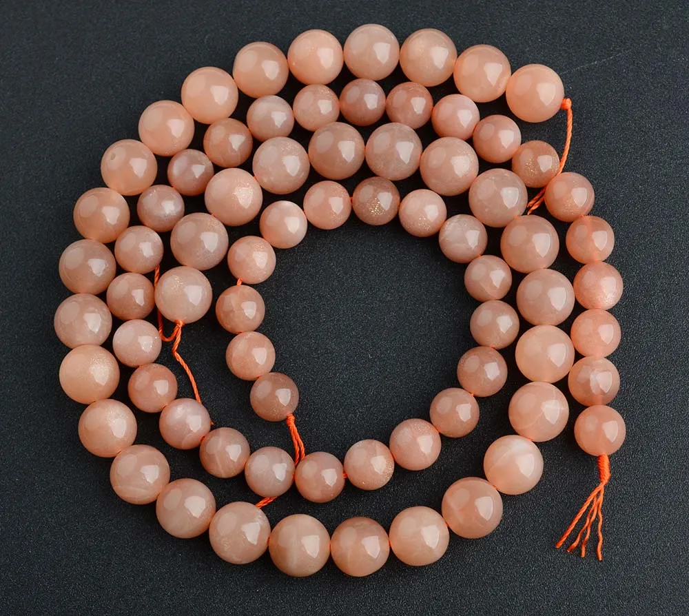 

Настоящий настоящий натуральный оранжевый лунный камень, фонасветильник, круглые свободные фонарики, 6 мм, 8 мм, 10 мм, 12 мм, 15 дюймов