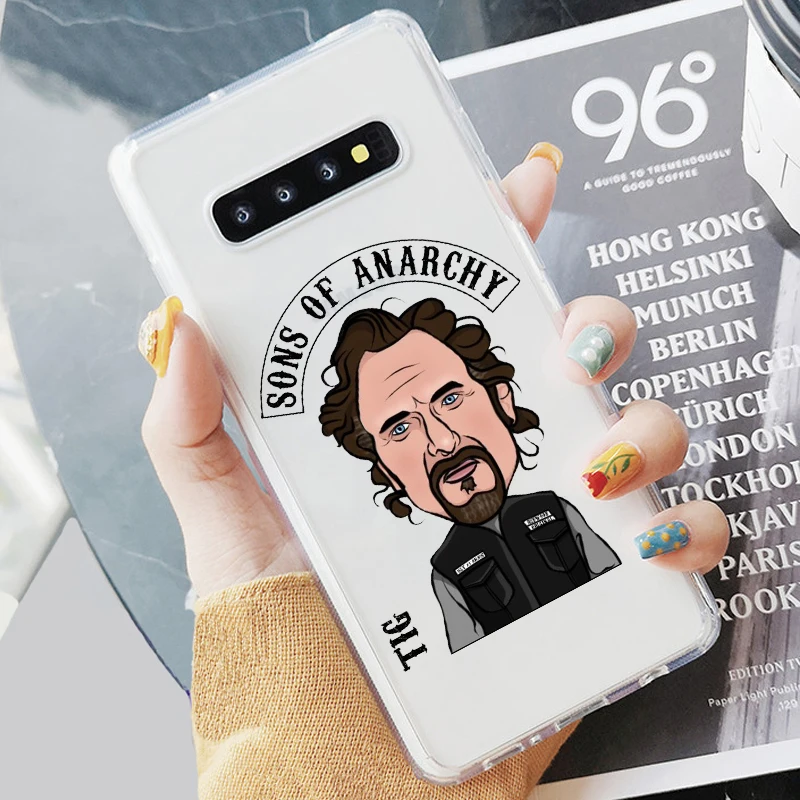 Американский ТВ сыновья анархия мягкий прозрачный чехол для телефона Fundas Coque для samsung A5 A50 S7 S9 S8Plus S10 A6 A8P Note8