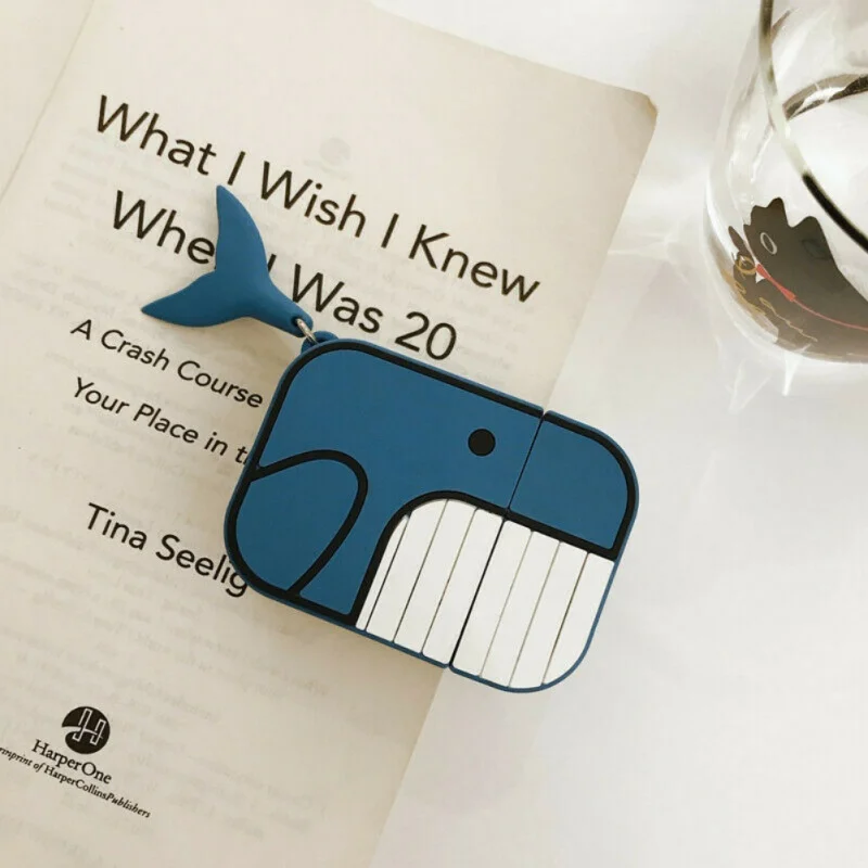 Силиконовый чехол для AirPods Pro противоударный с изображением рыбы клоун Кита