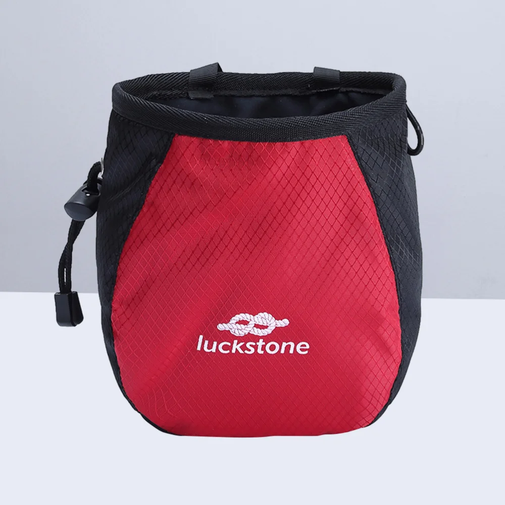 

Climbing Weightlifting Bags Outdoors Gymnastics Chalk Pockets with Belt (Red)