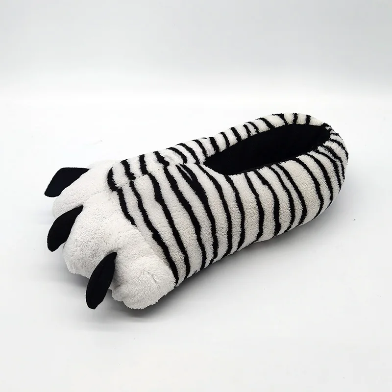 Unisex White Claws Fluffy Slippers Funny Shoes Men Women Winter Slippers Custom Slippers Home House Slippers Children Indoor