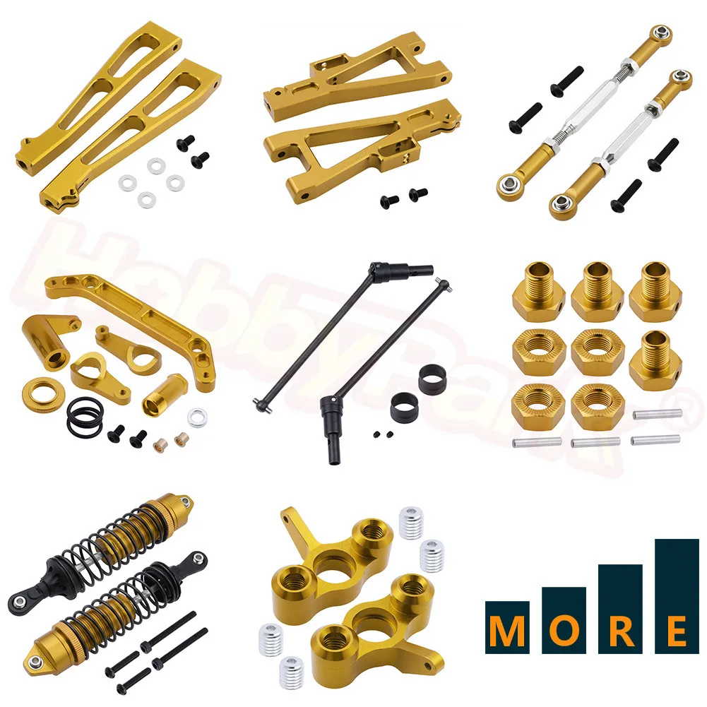 Обновленные детали из металлического алюминиевого сплава CNC для JLB Racing CHEETAH 1/10 RC Car Monster Truck замена золотистого