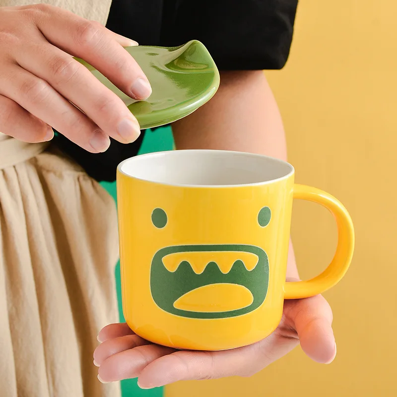 FUNBAKY 350 мл креативная мультяшная кружка с крышкой Ложка детский подарок домашняя